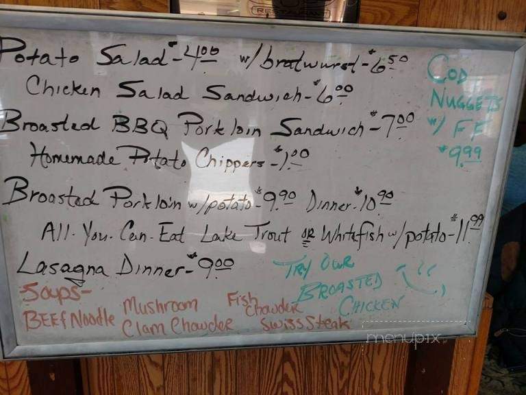 Buck's Restaurant - Ishpeming, MI menu_pic