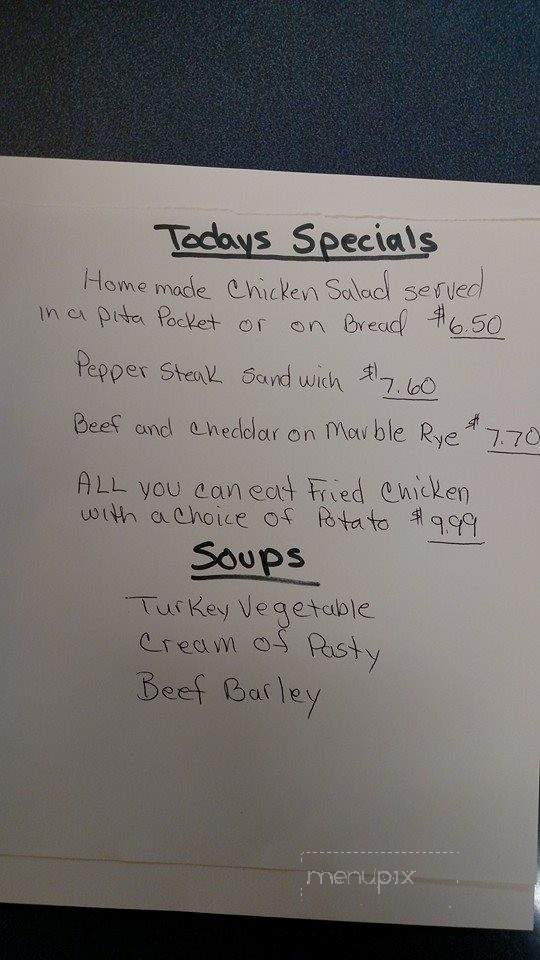 Buck's Restaurant - Ishpeming, MI menu_pic