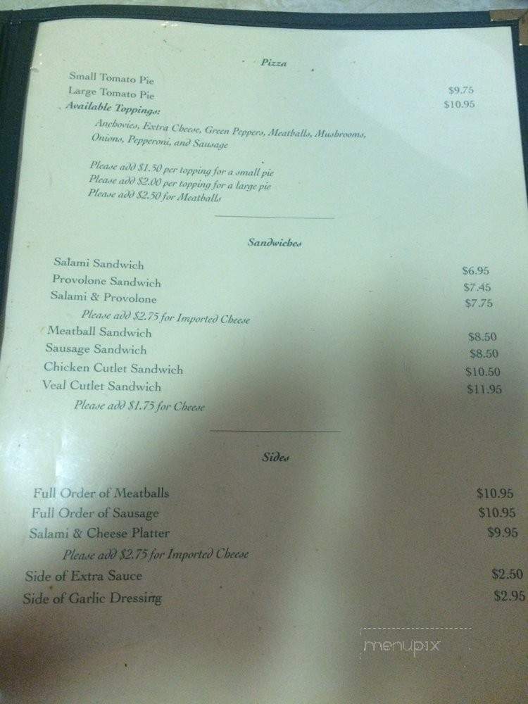 Spirito's Restaurant - Elizabeth, NJ menu_pic