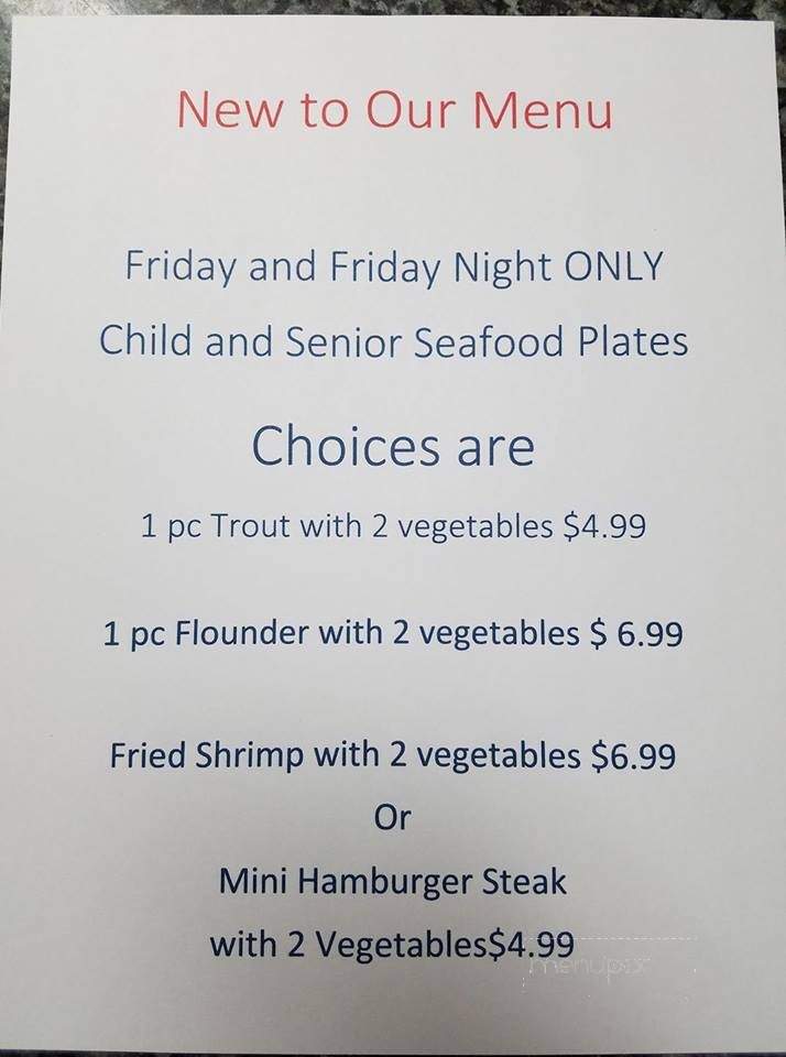Capitol Cafe - Fremont, NC menu_pic