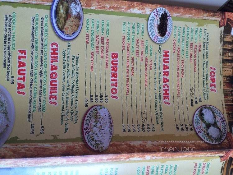 El Pueblito - Lancaster, PA menu_pic