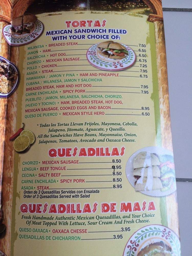 El Pueblito - Lancaster, PA menu_pic