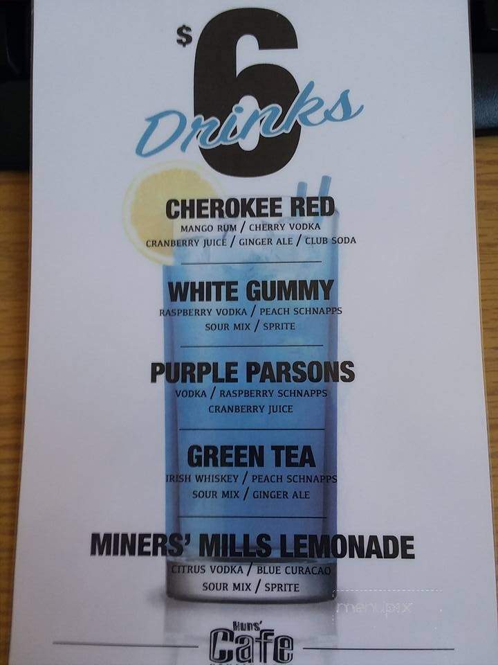 Hun's Cafe 99 - Wilkes Barre, PA menu_pic