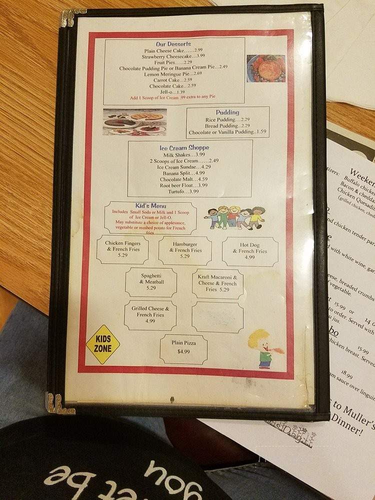 Muller's Diner - East Stroudsburg, PA menu_pic