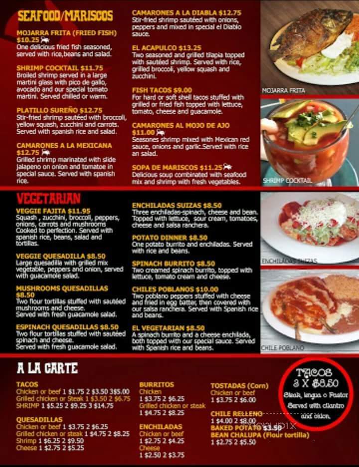El Toro Mexican Restaurant Bar & Grill - Orangeburg, SC menu_pic