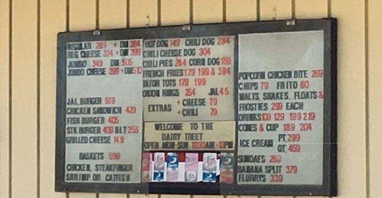 Dairy Treet - Victoria, TX menu_pic