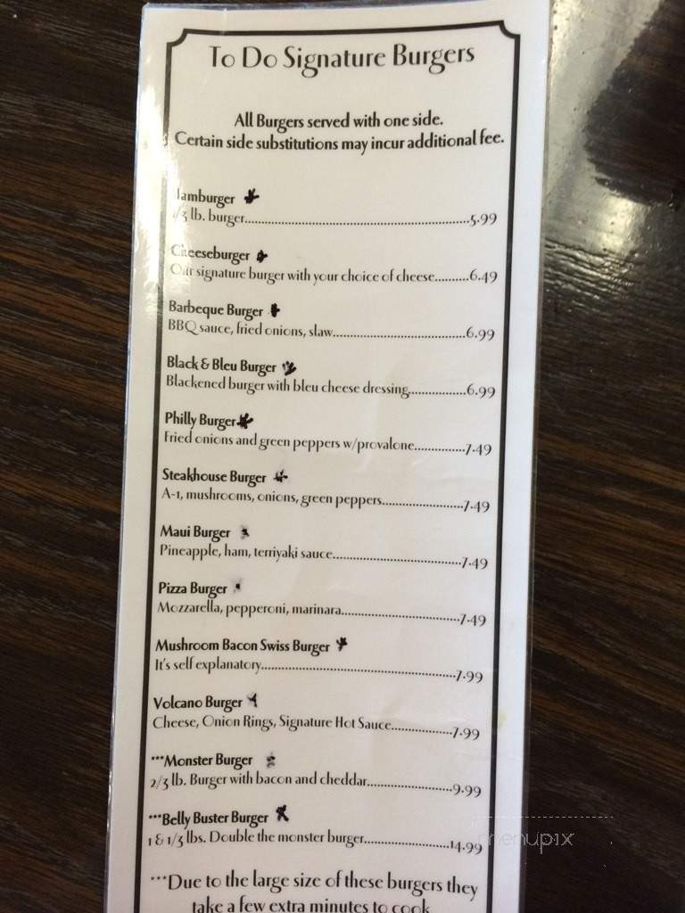 To Do Cafe - Tappahannock, VA menu_pic