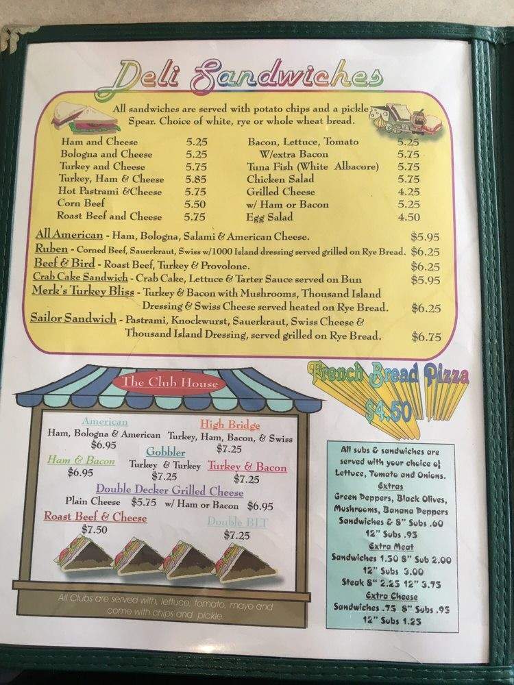 Merk's Place - Farmville, VA menu_pic