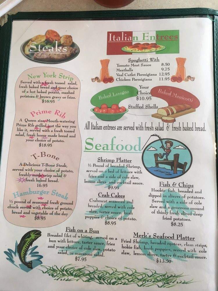 Merk's Place - Farmville, VA menu_pic