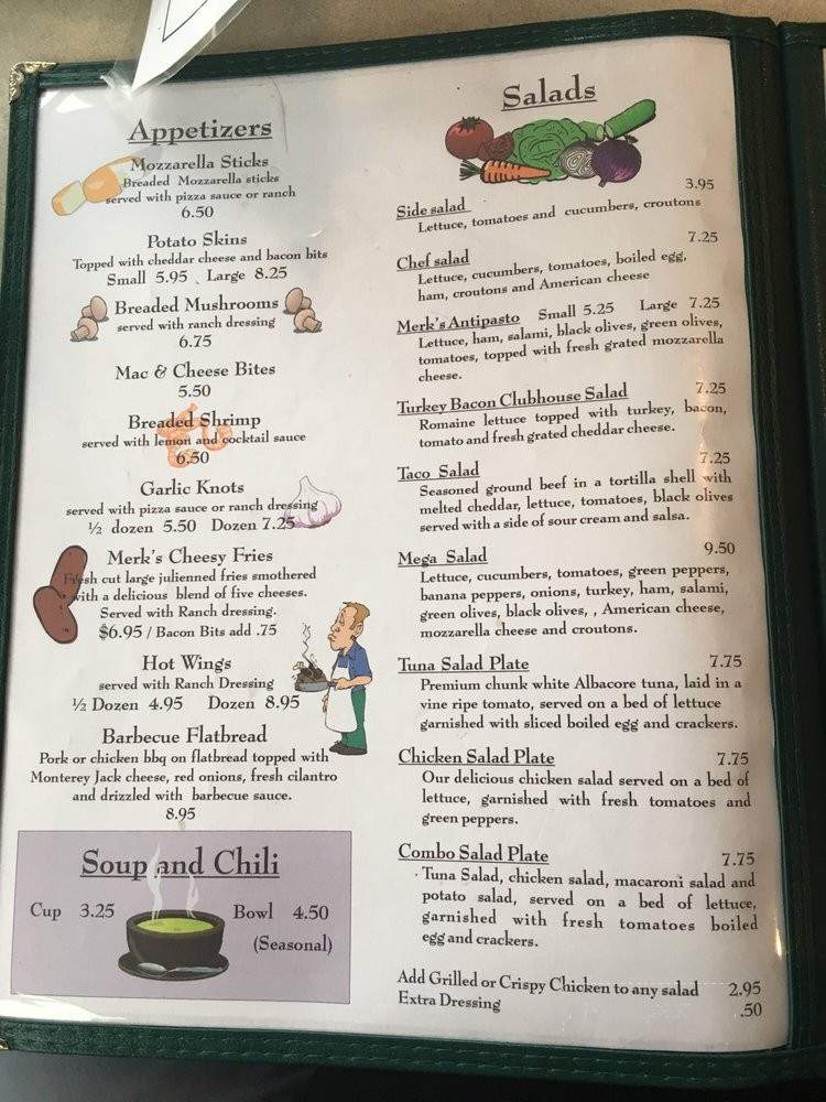 Merk's Place - Farmville, VA menu_pic