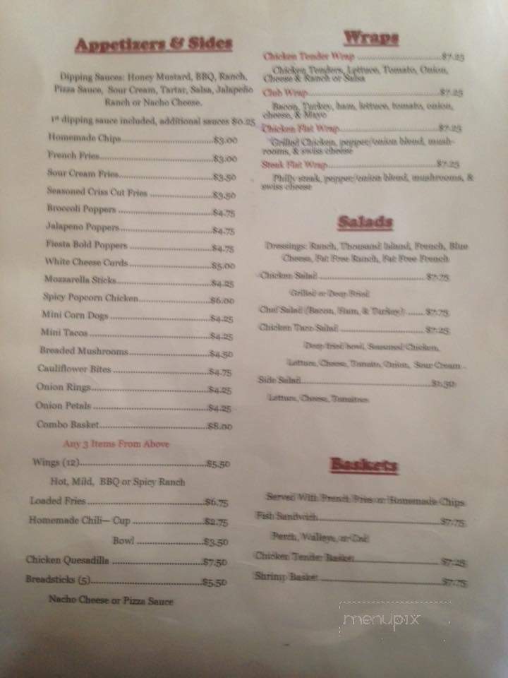 Mickster's Pub and Grill - Clintonville, WI menu_pic