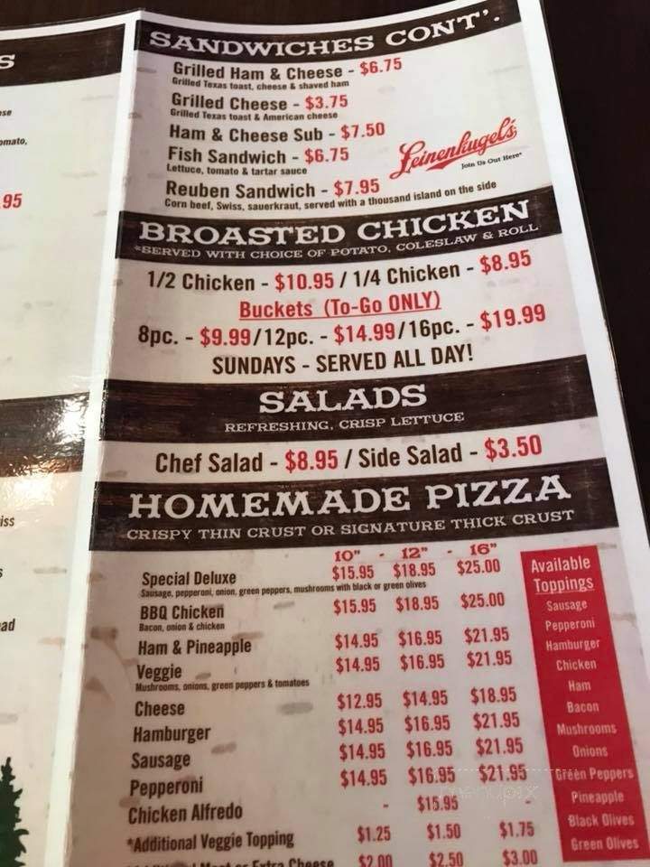 Lipsie Pines Tavern - Spooner, WI menu_pic