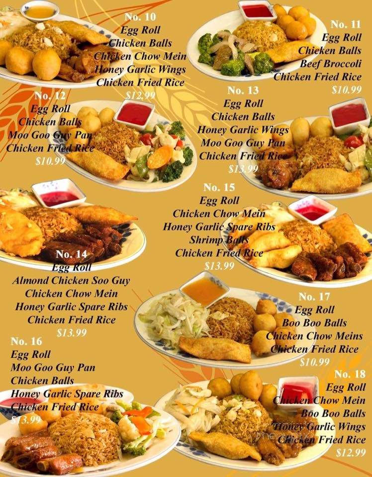 Tran's Place Restaurant - Moncton, NB menu_pic