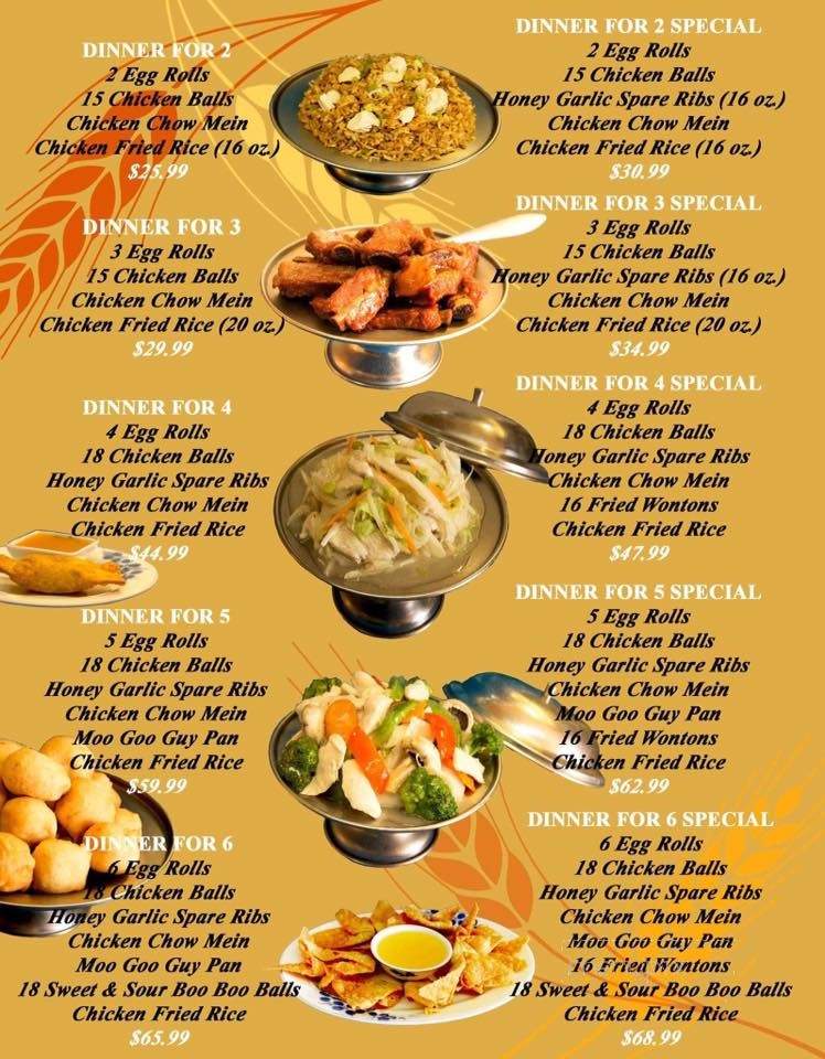 Tran's Place Restaurant - Moncton, NB menu_pic
