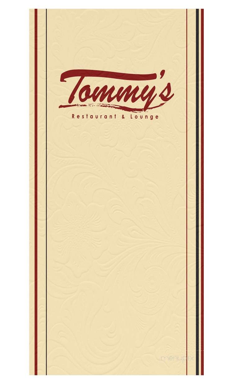 Tommy's Restaurant & Lounge - Wichita, KS menu_pic