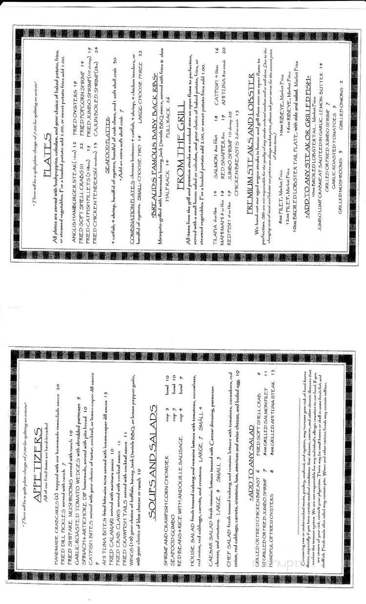 Breaud's Seafood & Steak - Natchez, MS menu_pic