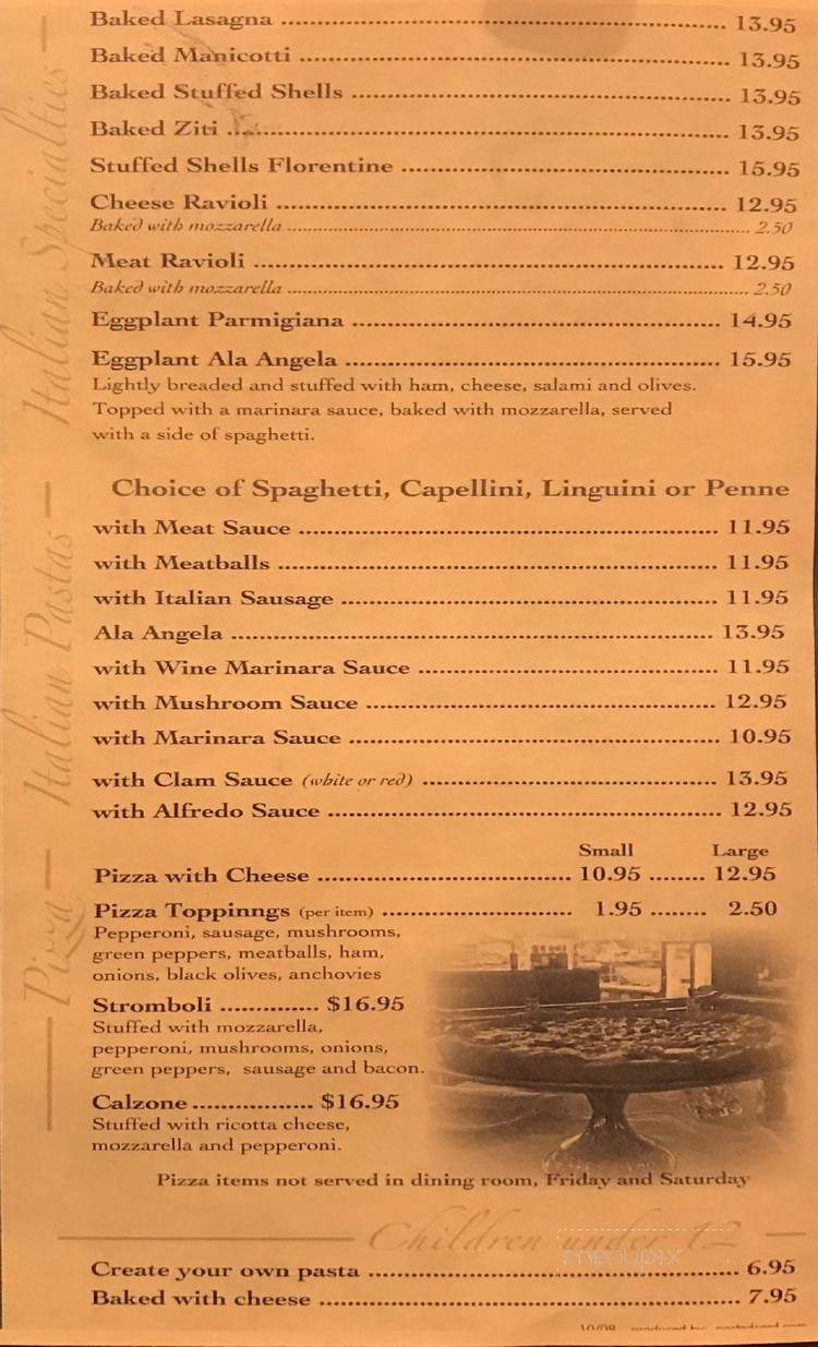 Angela's Ristorante - Richmond, VA menu_pic