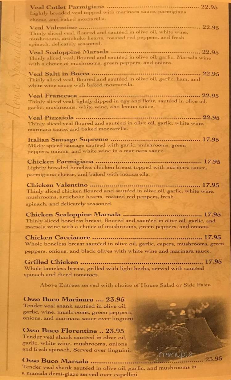Angela's Ristorante - Richmond, VA menu_pic