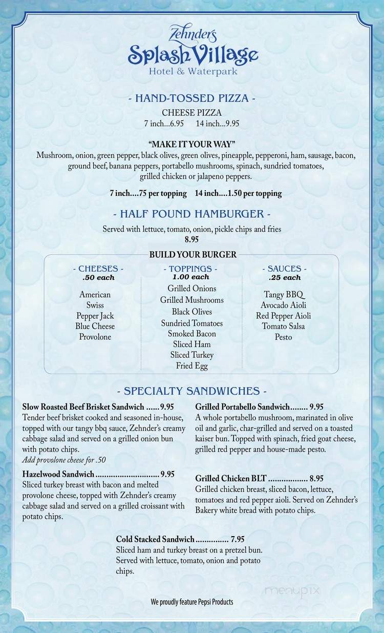 Elf Hollow Cafe - Frankenmuth, MI menu_pic