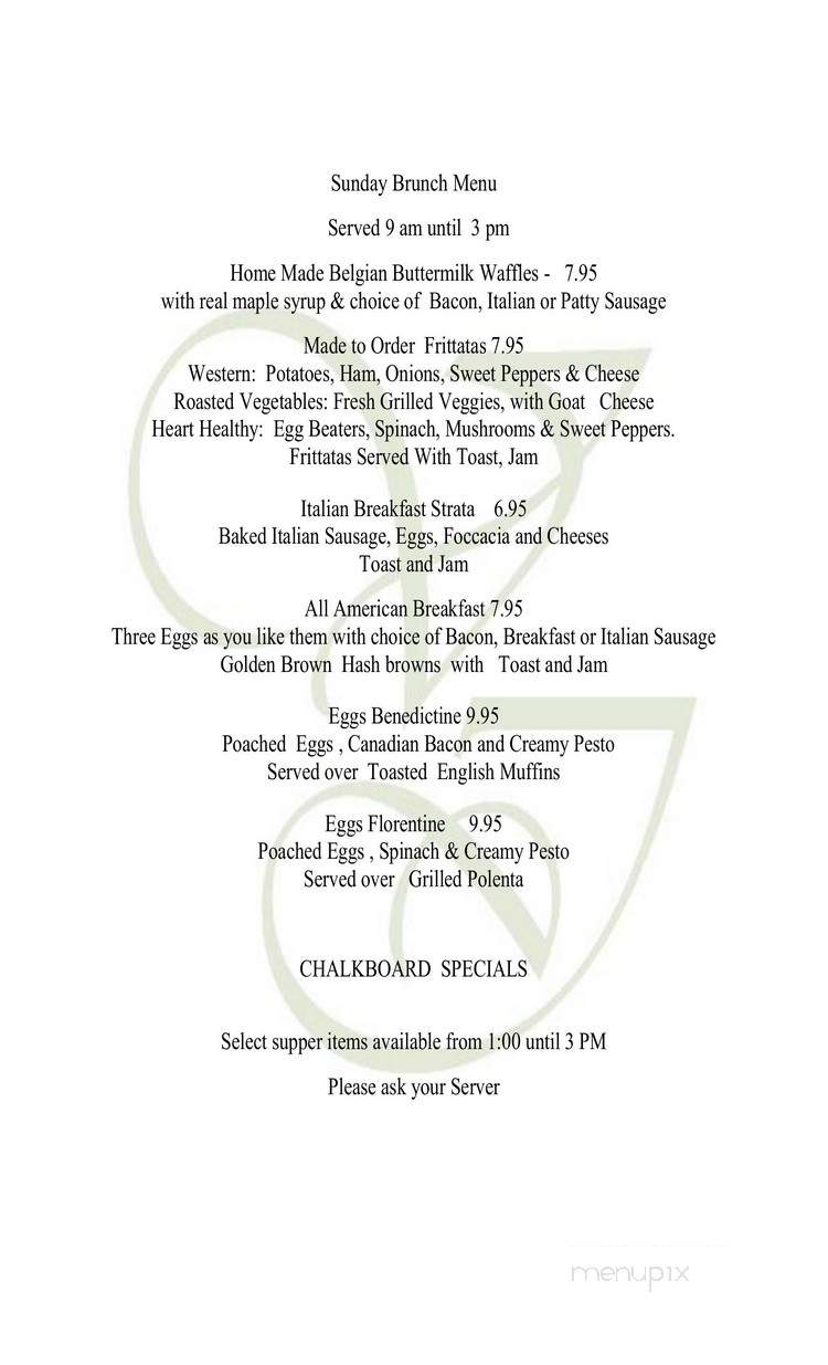 Viaggio Italiano - Sonoita, AZ menu_pic