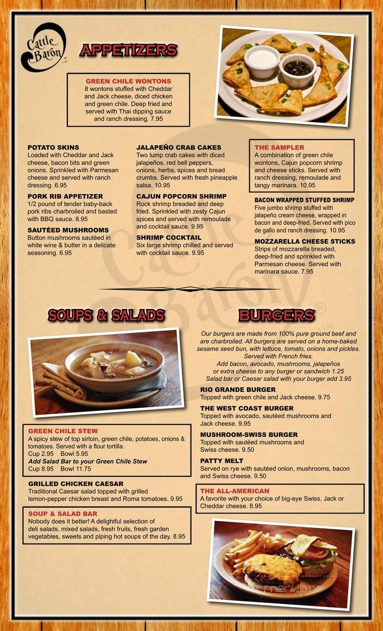 Cattle Baron - Lady Lake, FL menu_pic
