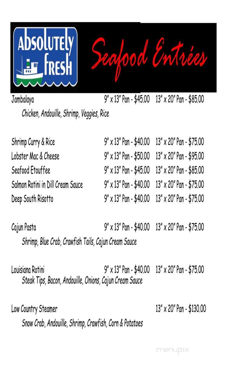 Absolutely Fresh Seafood Market - Omaha, NE menu_pic