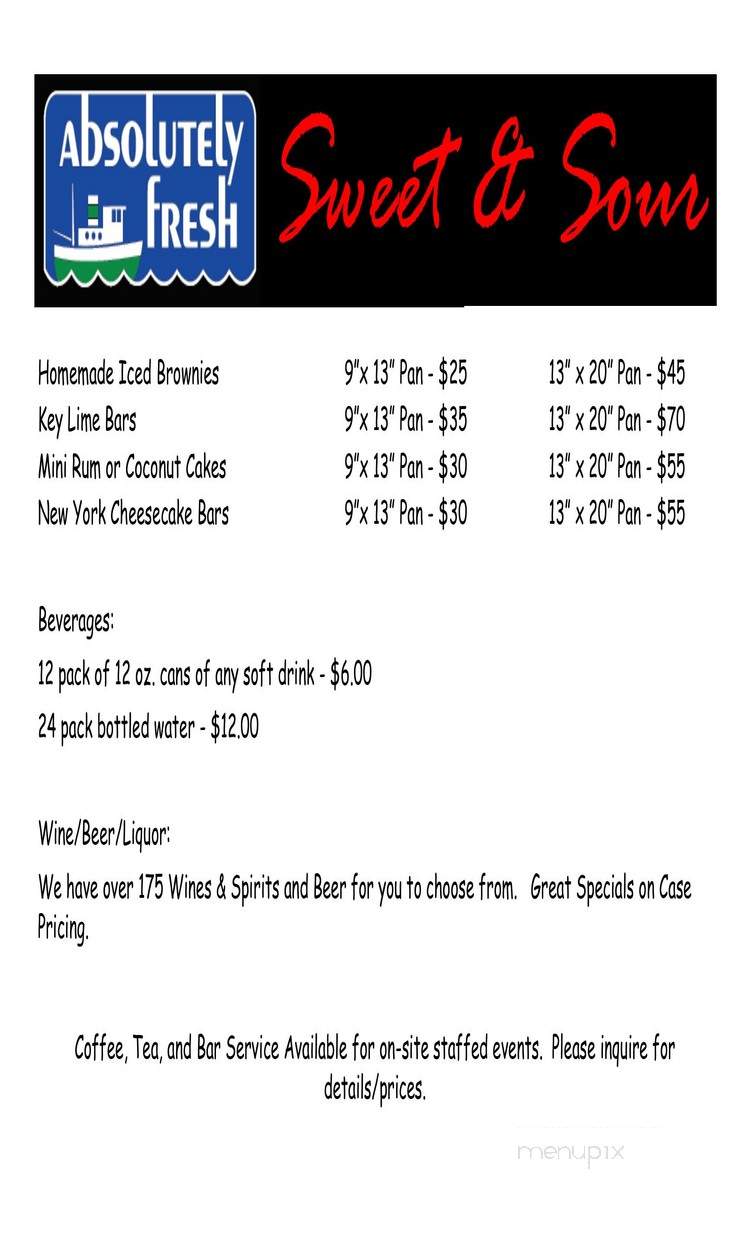 Absolutely Fresh Seafood Market - Omaha, NE menu_pic