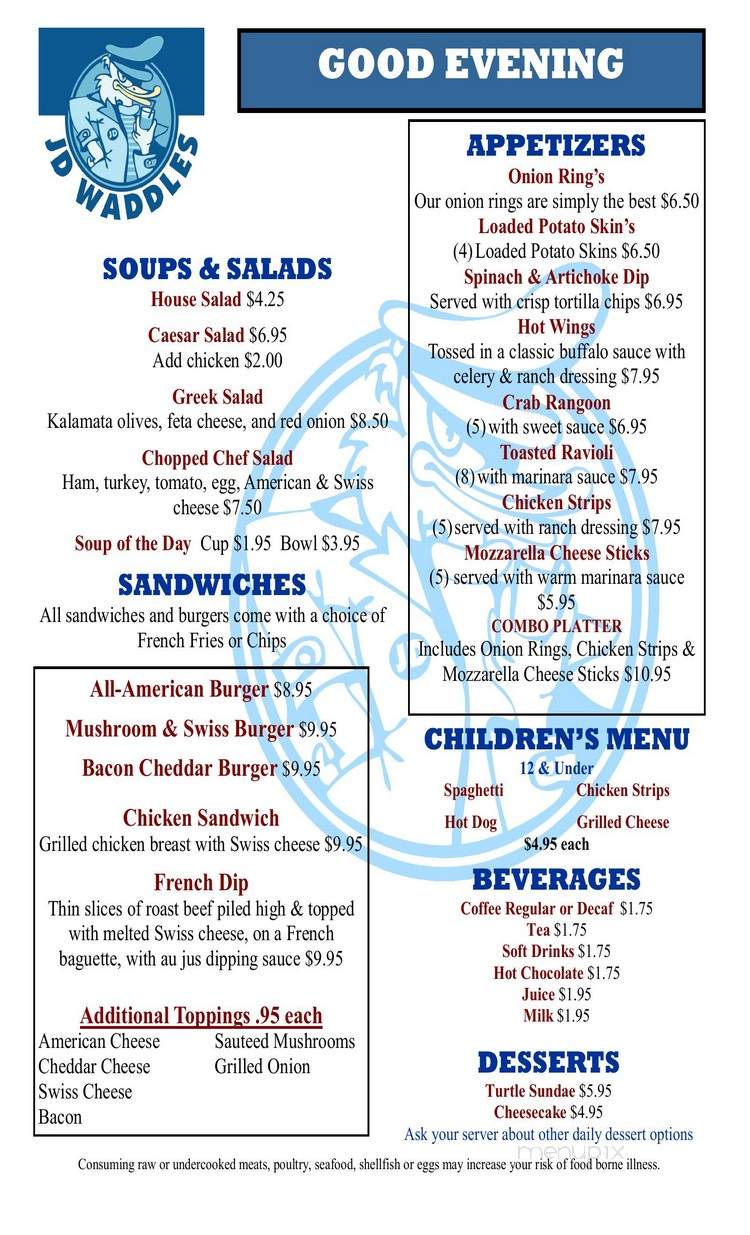 J.D. Waddles - Osage Beach, MO menu_pic