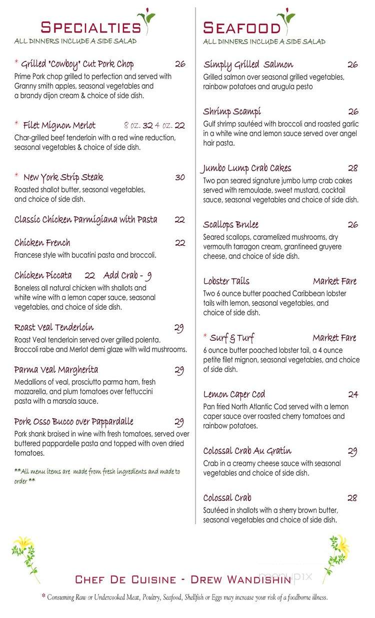 Theodora's - Drums, PA menu_pic