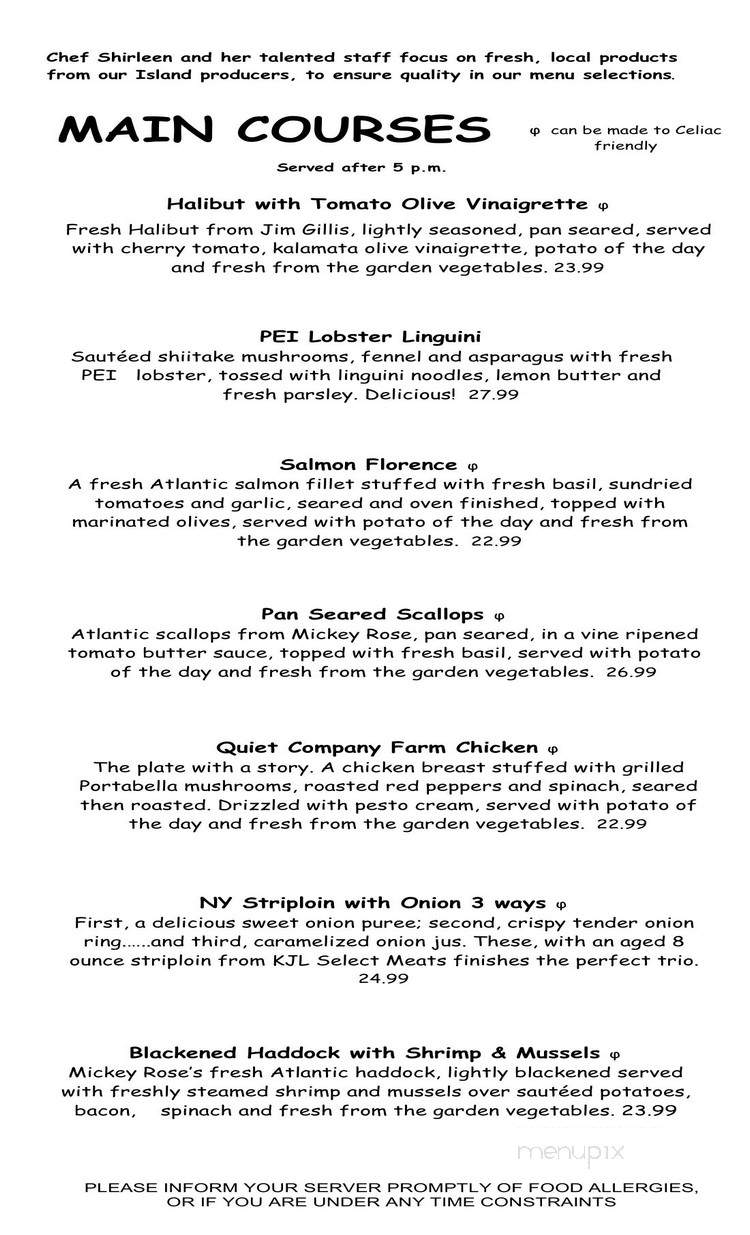 Kristie's Restaurant & Jordie's Lounge - Mount Stewart, PE menu_pic
