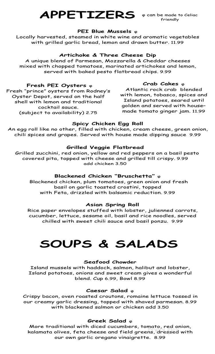 Kristie's Restaurant & Jordie's Lounge - Mount Stewart, PE menu_pic