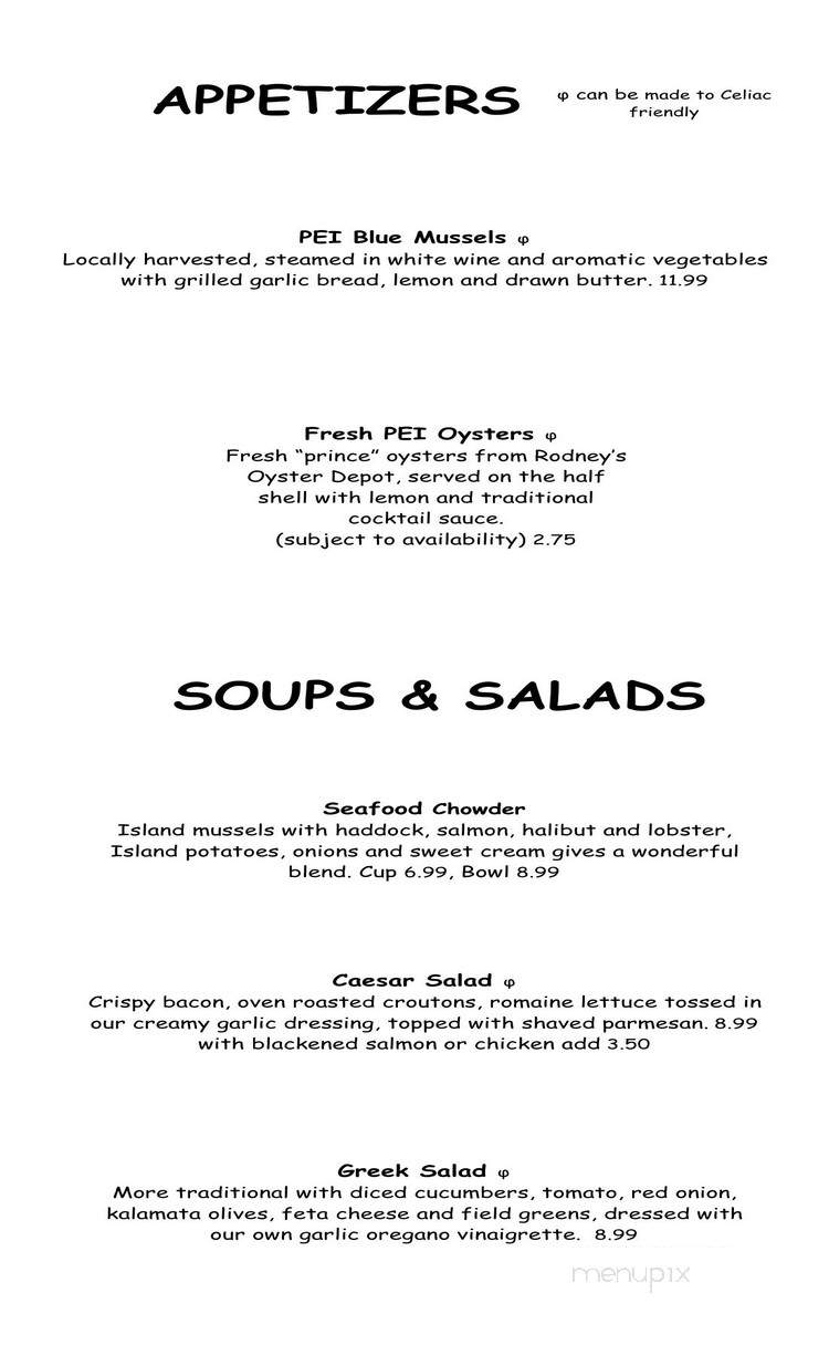Kristie's Restaurant & Jordie's Lounge - Mount Stewart, PE menu_pic