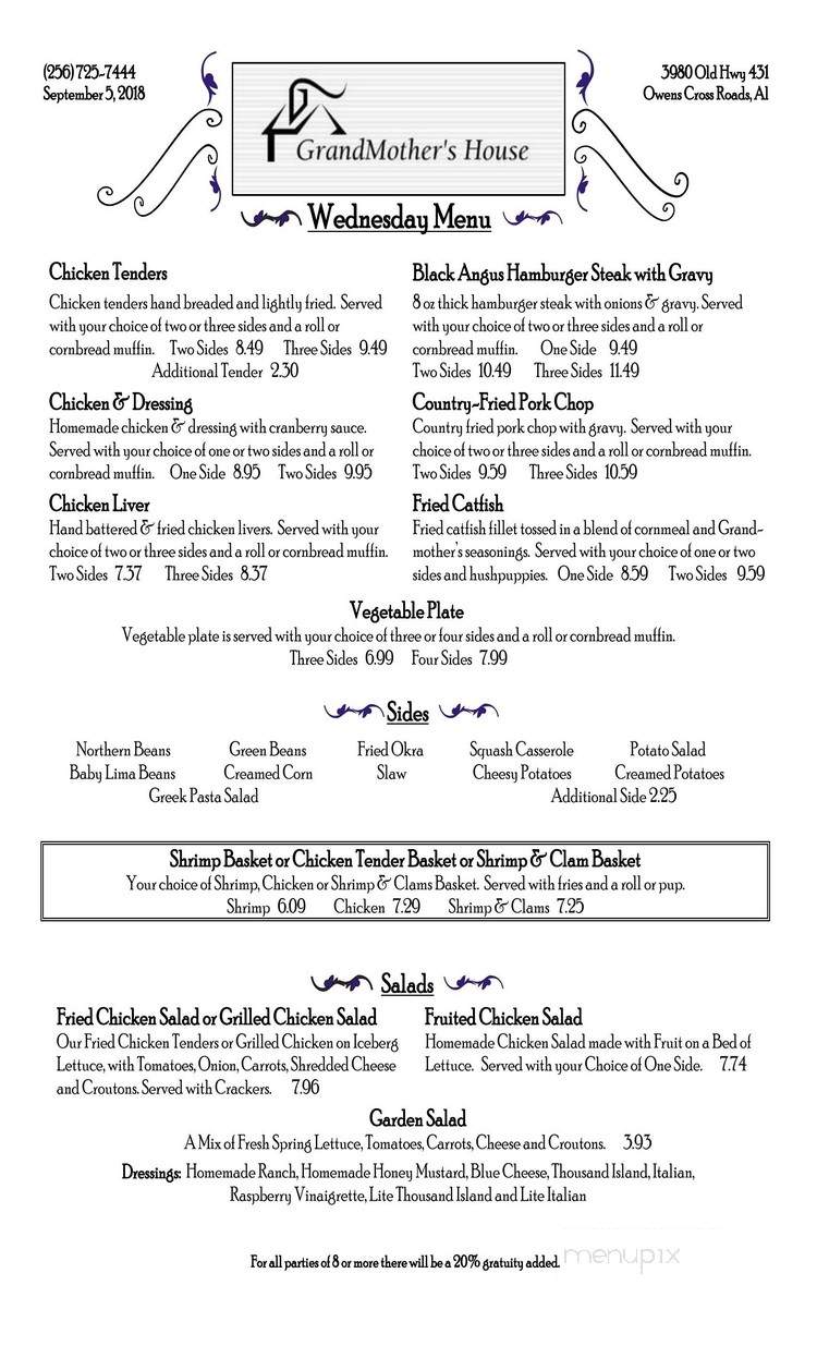Galen's Restaurant Five Points - Huntsville, AL menu_pic