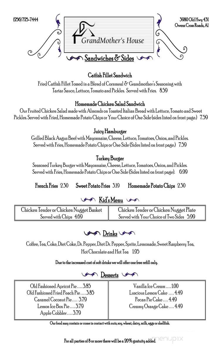 Galen's Restaurant Five Points - Huntsville, AL menu_pic