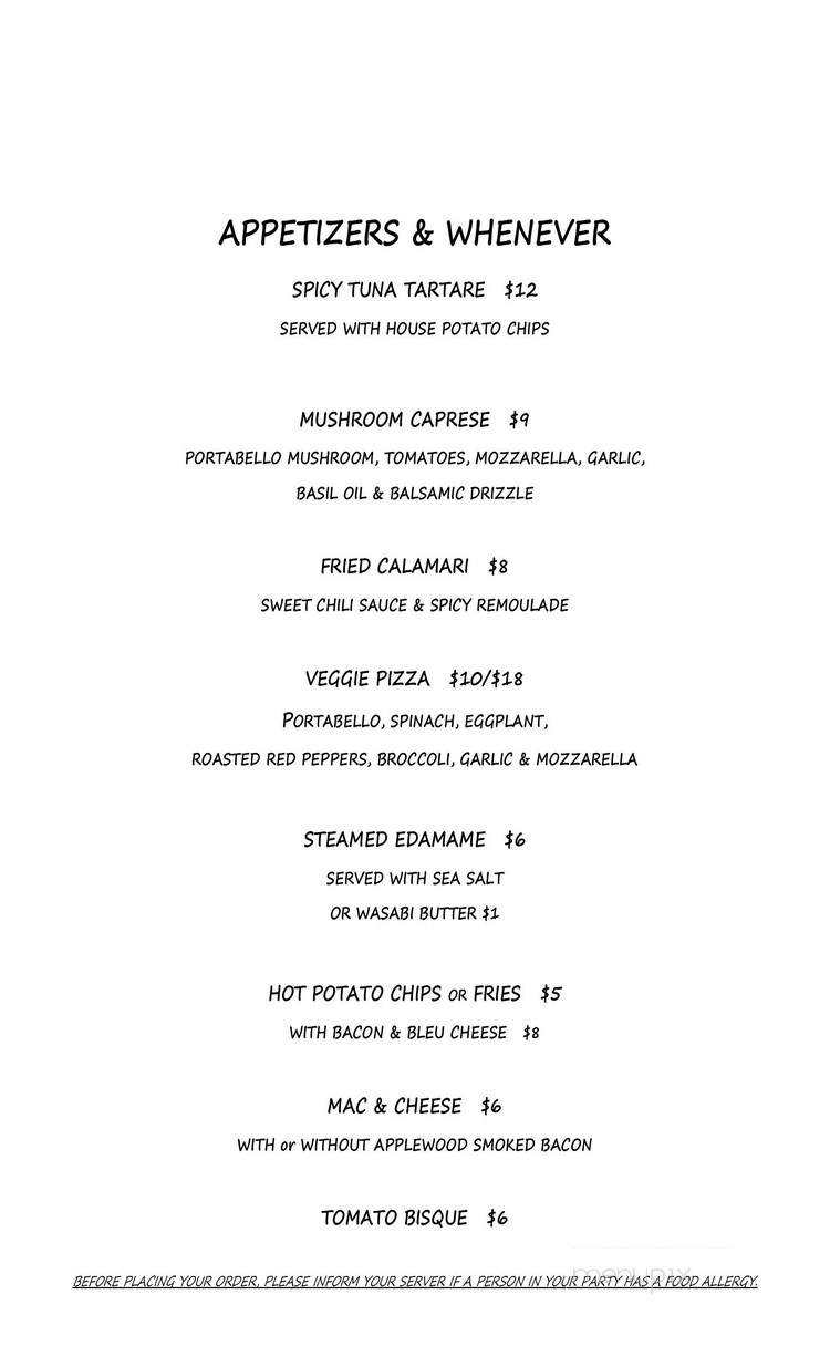 Jonathan's Bistro - Lenox, MA menu_pic