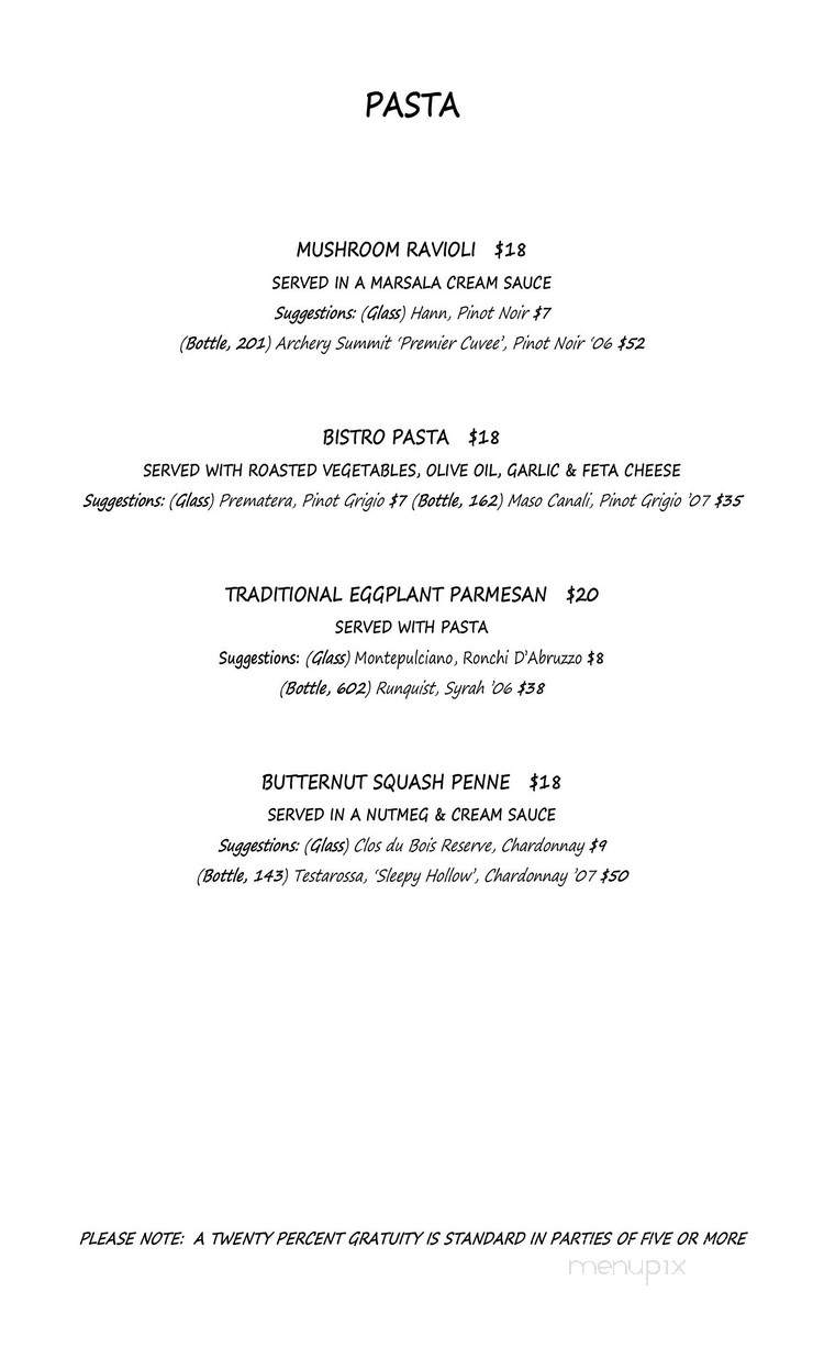 Jonathan's Bistro - Lenox, MA menu_pic