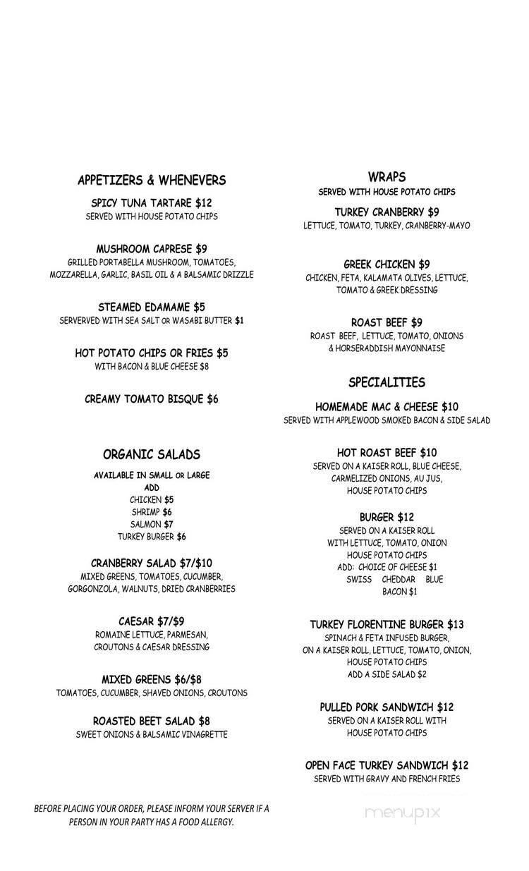 Jonathan's Bistro - Lenox, MA menu_pic