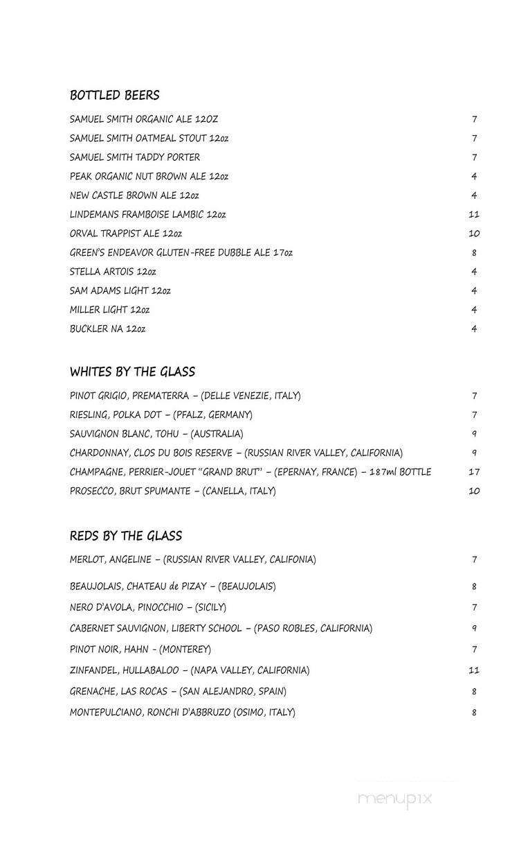 Jonathan's Bistro - Lenox, MA menu_pic