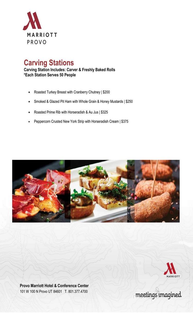 Marriott-Provo Hotel & Conf - Provo, UT menu_pic