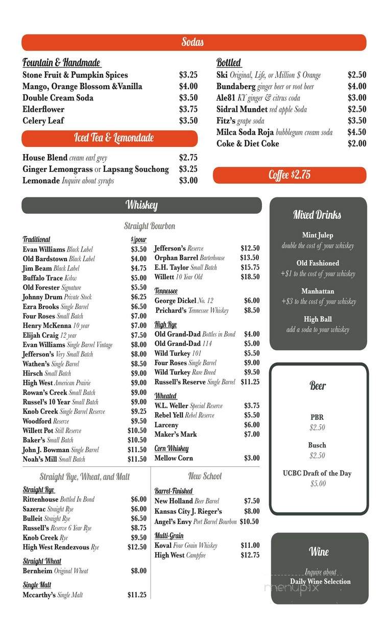 Old Standard - St Louis, MO menu_pic