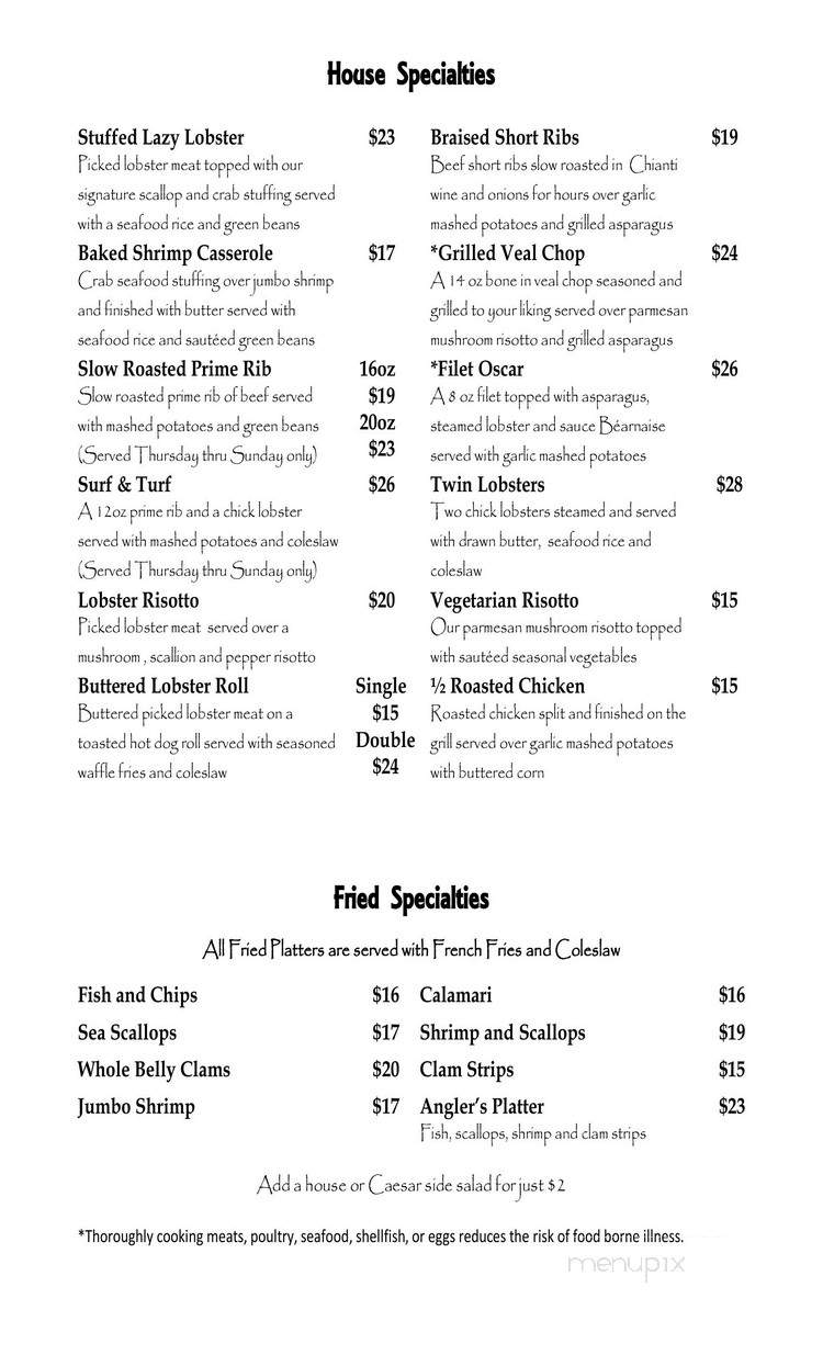 Fish and Chops - Southington, CT menu_pic