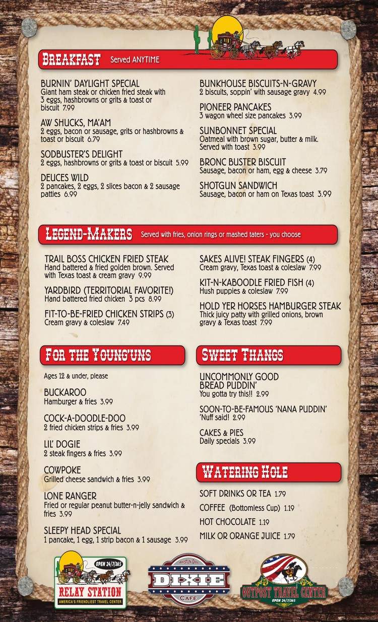Dixie Cafe - Greenwood, LA menu_pic