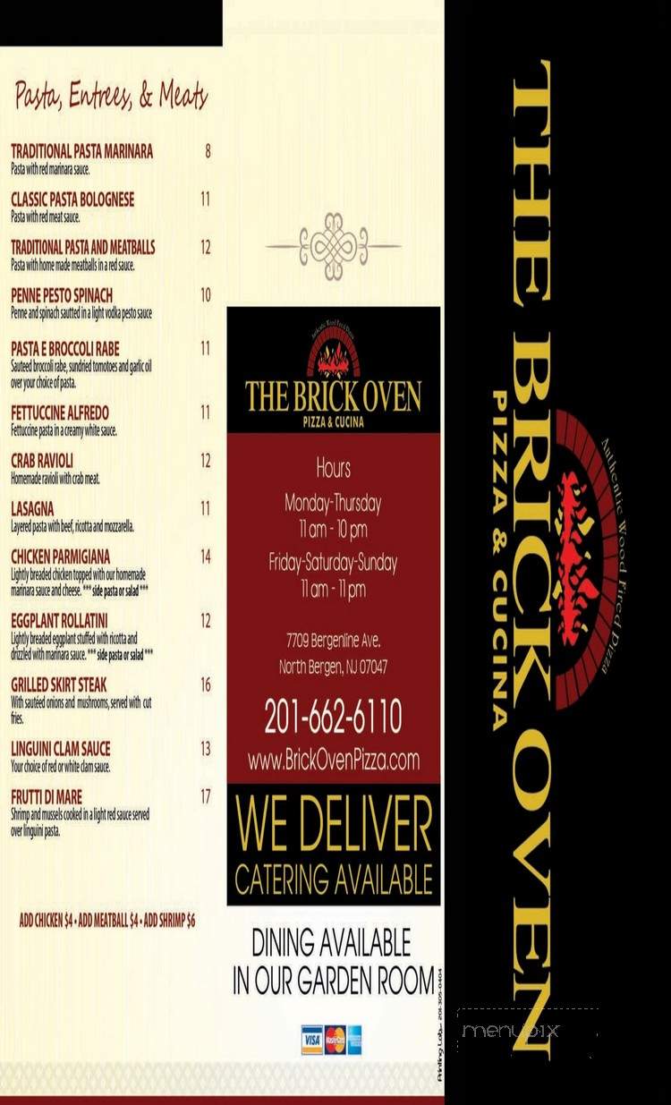 Brick Oven - Palisades Park, NJ menu_pic