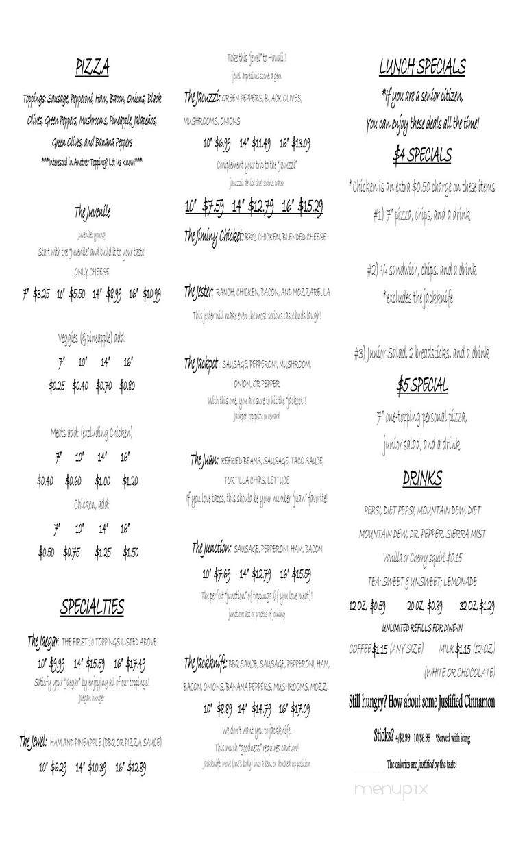 Three J's Pizza - Williamsport, IN menu_pic