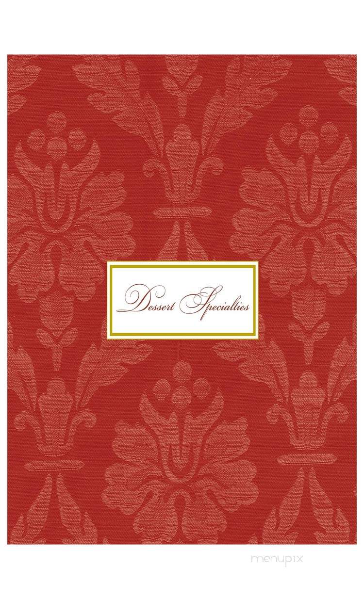 Harry Waugh Dessert Room - Tampa, FL menu_pic