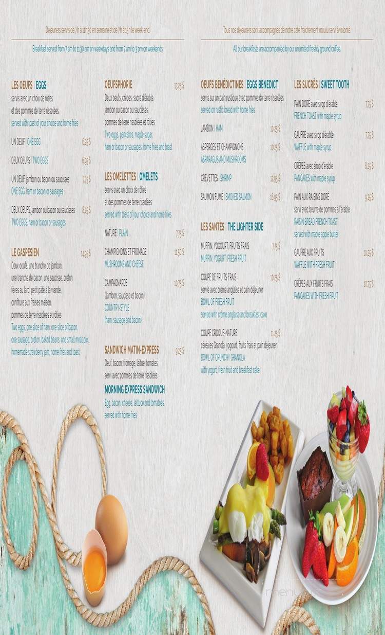 Au gout du Large - Sainte-Flavie, QC menu_pic