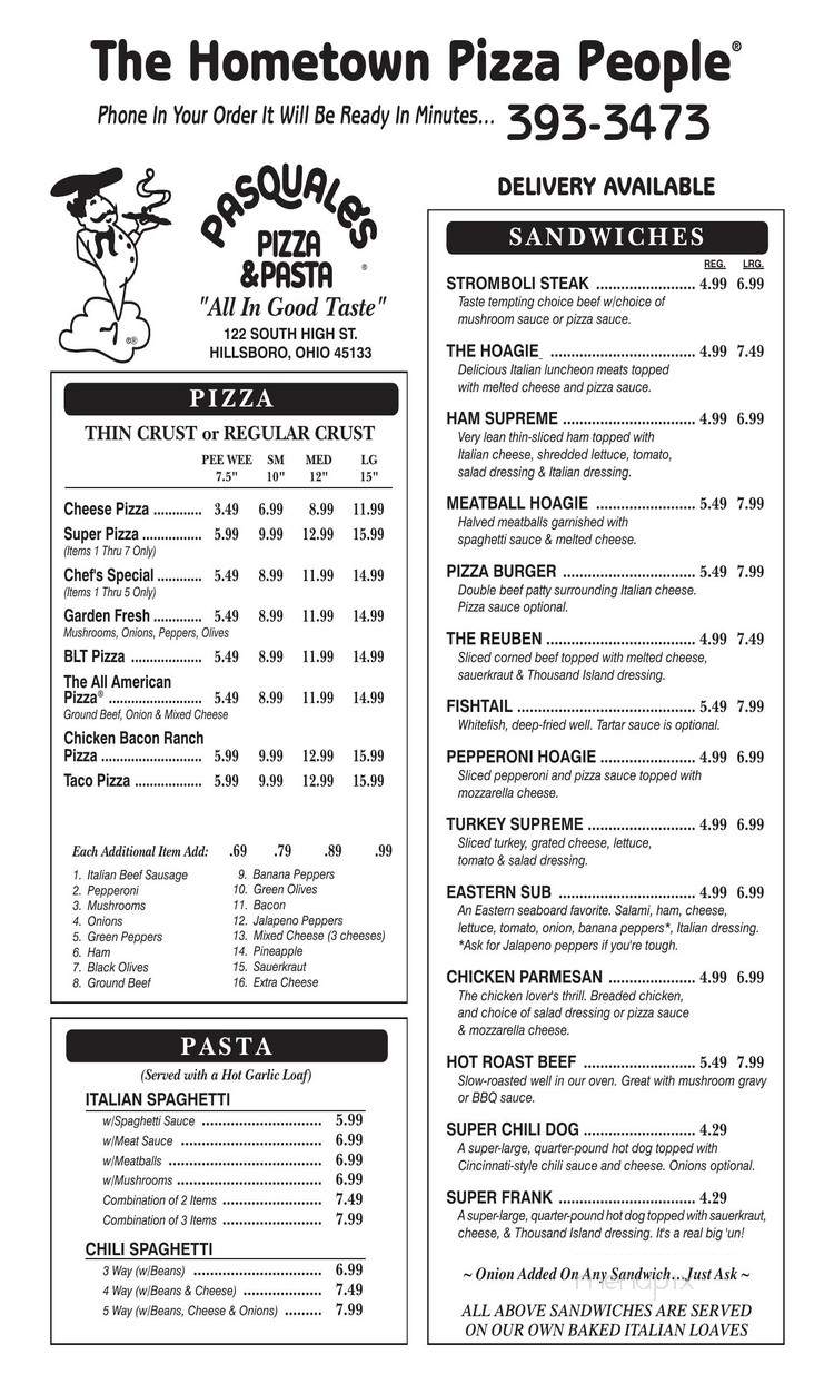 Pasquale's Pizza & Carry Out - Hillsboro, OH menu_pic