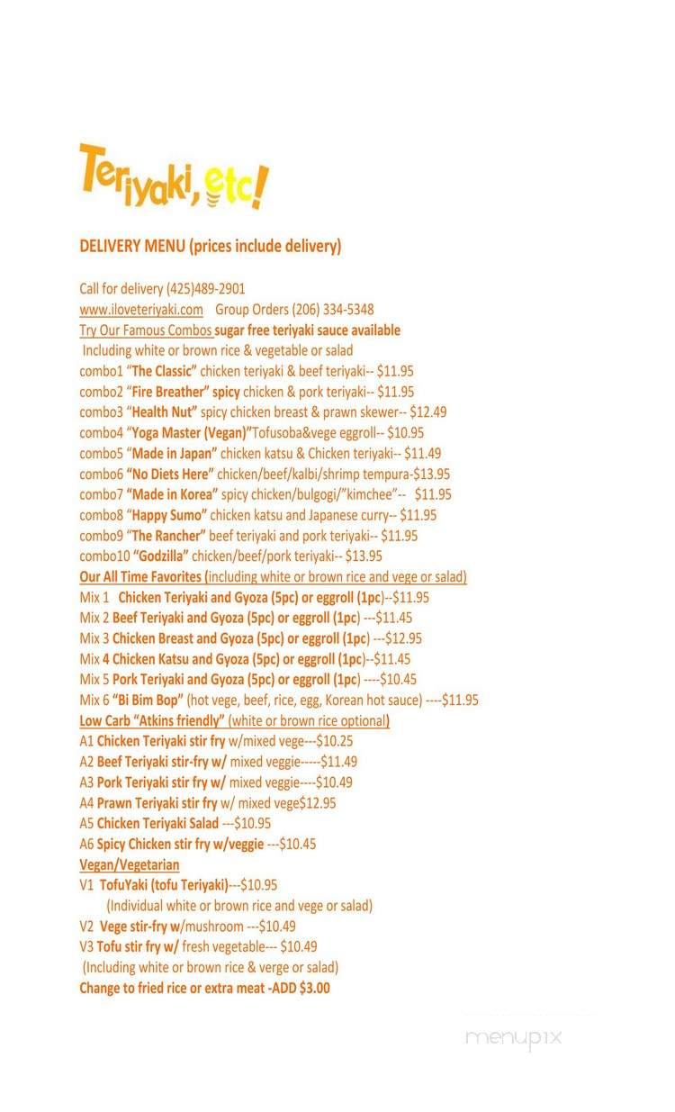 BBQ Bowl - Bothell, WA menu_pic