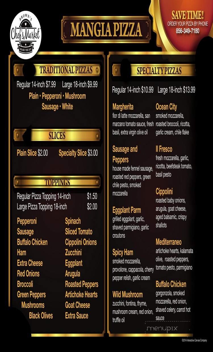 Mangia Pizza - Bensalem, PA menu_pic