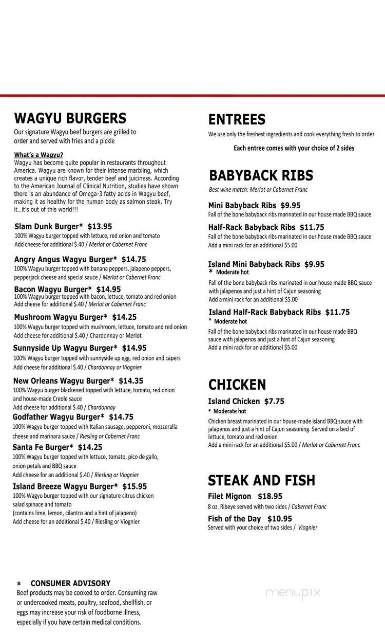 Tortuga Grille - Troutman, NC menu_pic